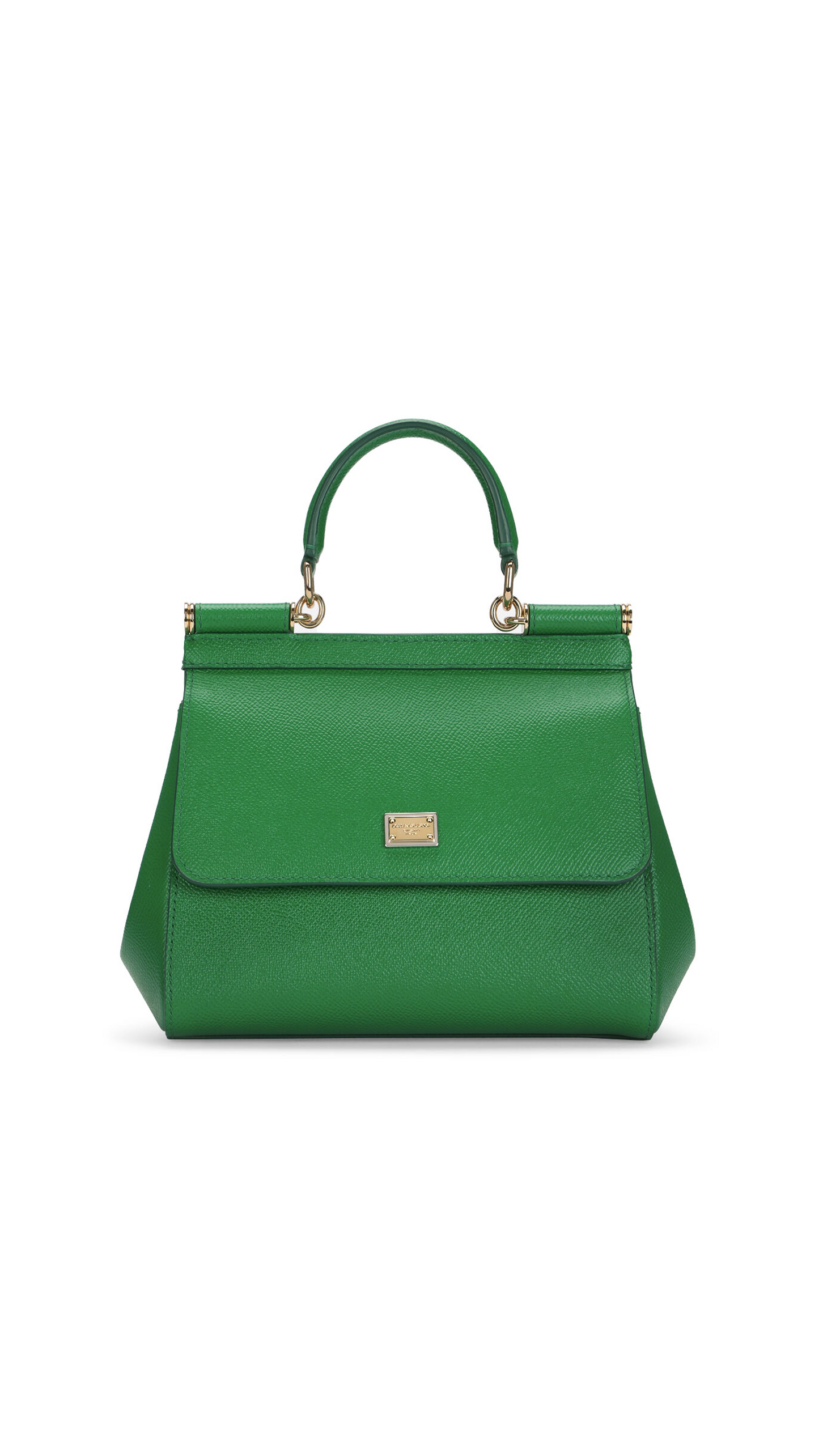 Small Dauphine Leather Sicily Bag - Green