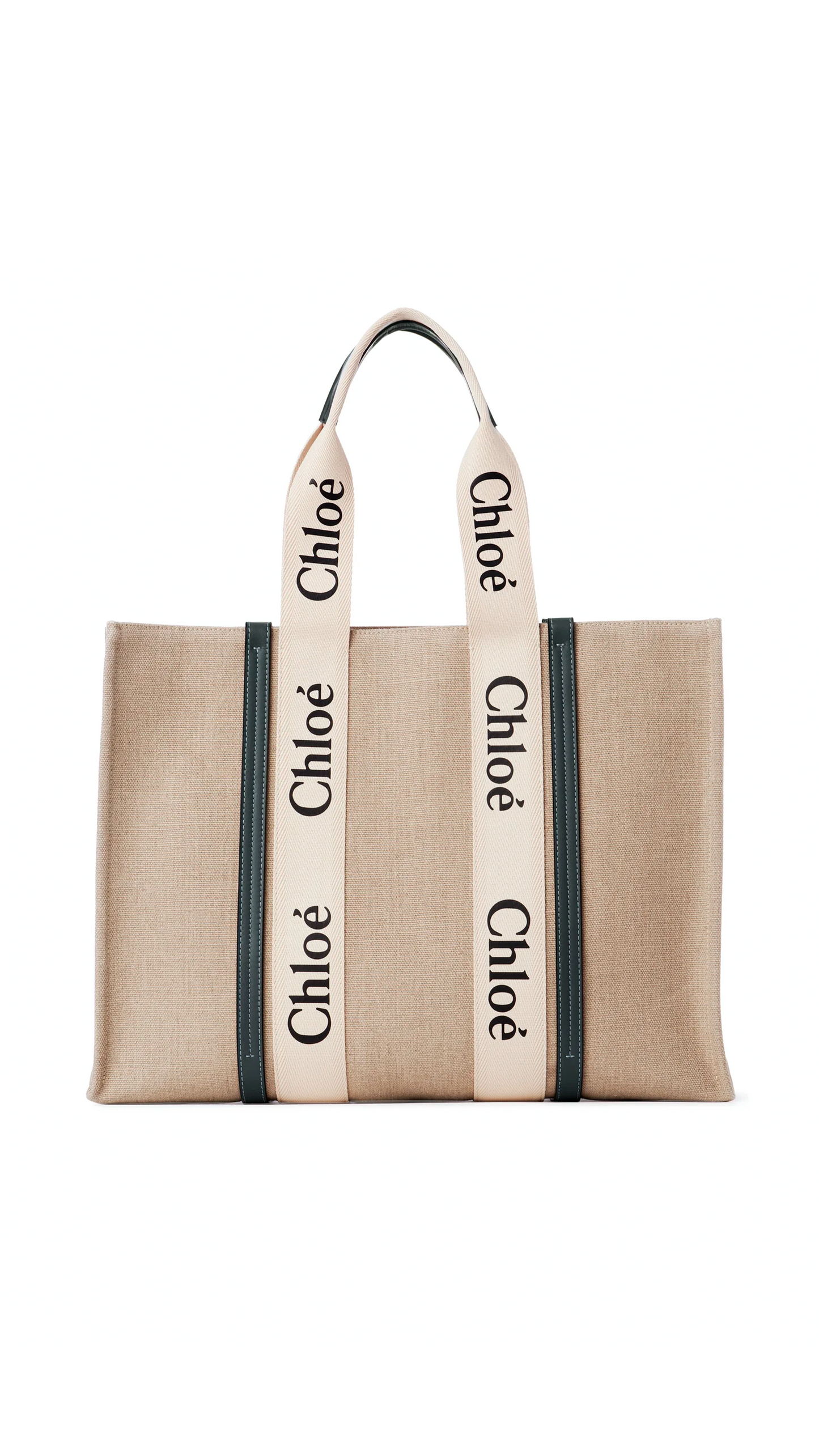 Large Woody Tote Bag - White/Blue