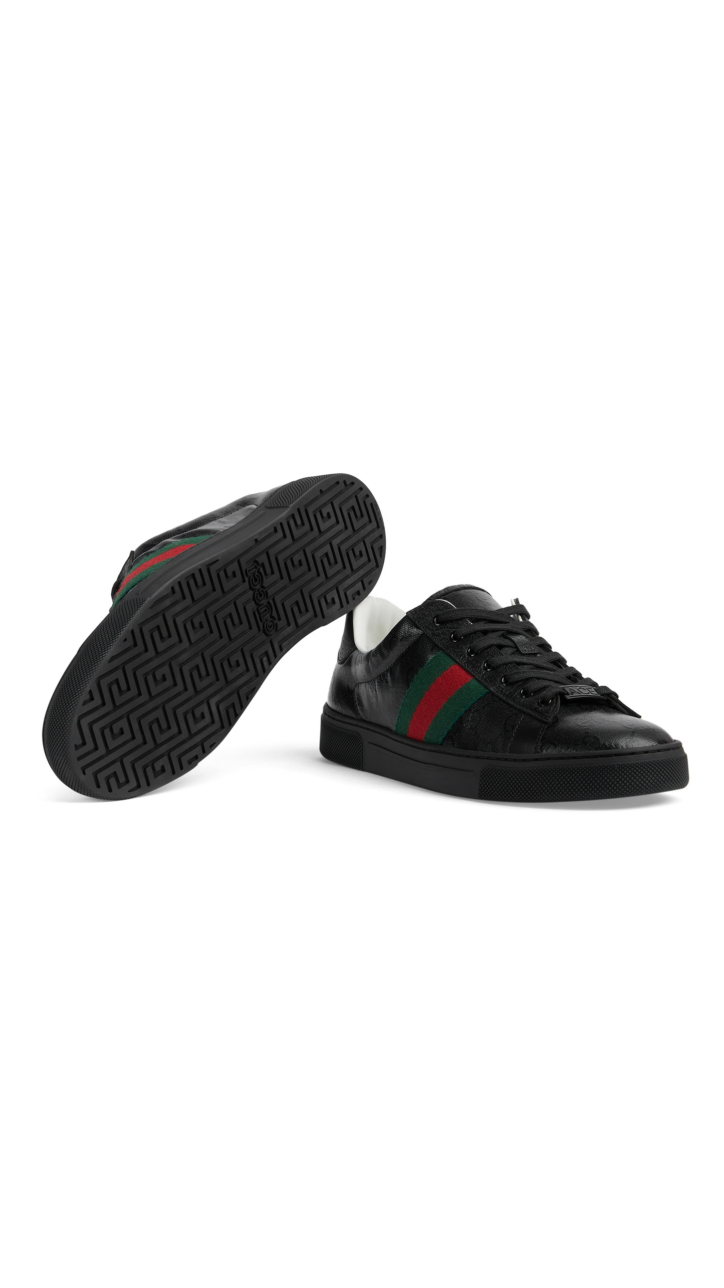 Ace Sneakers with Web - Black