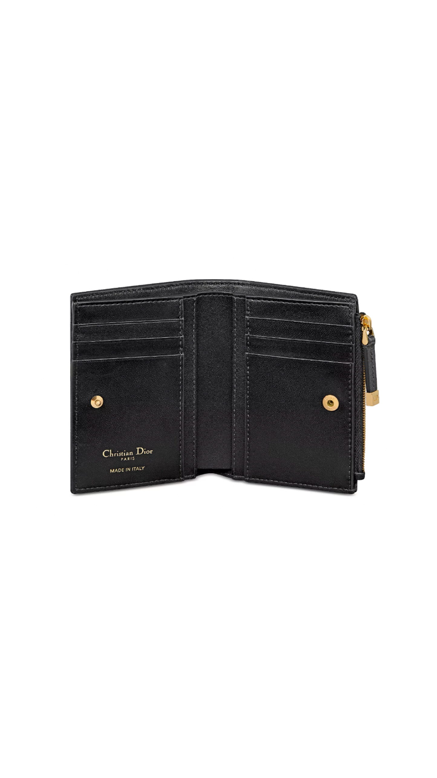 Miss Dior Dahlia Wallet - Black