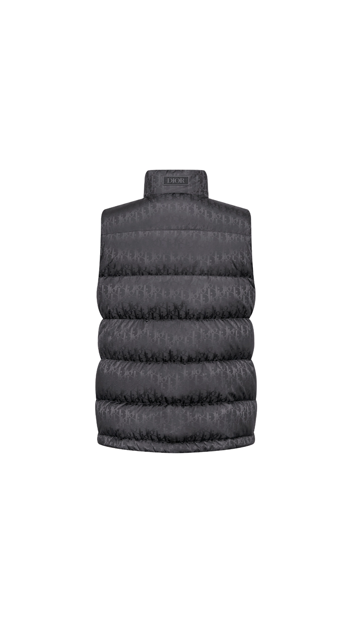 Dior Oblique Sleeveless Down Jacket - Gray