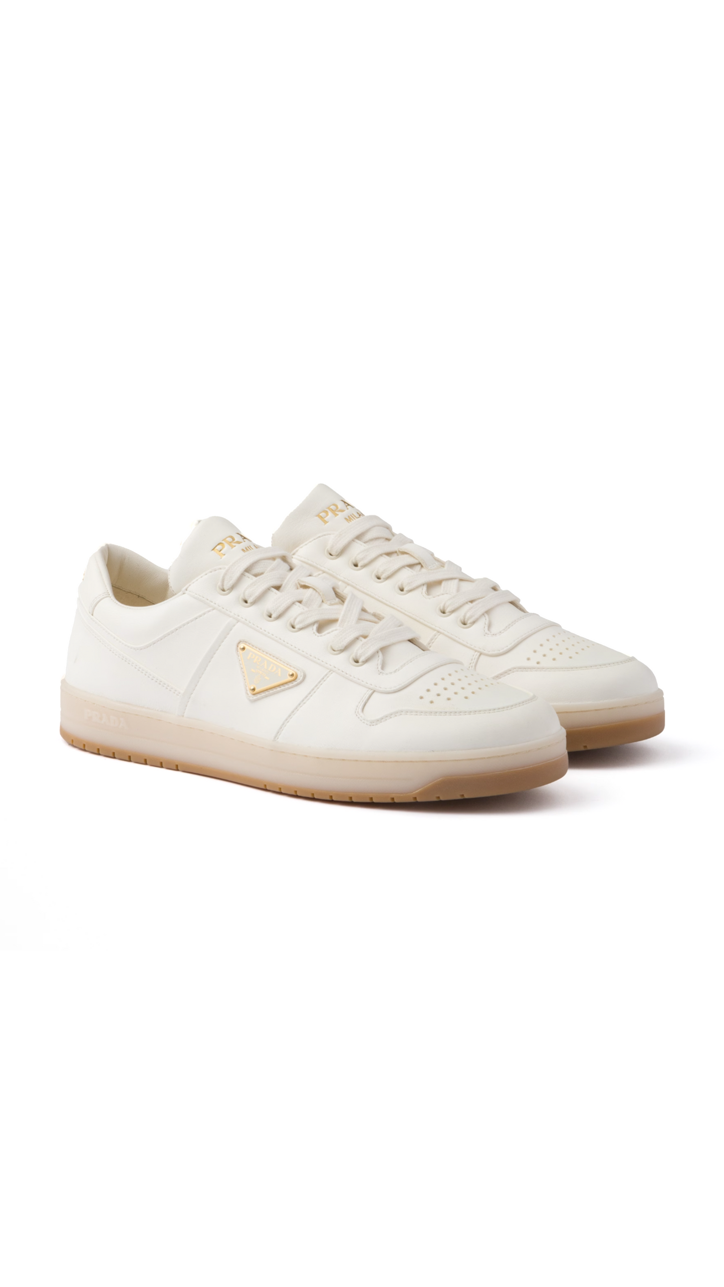 Downtown Nappa Leather Sneakers - Ivory