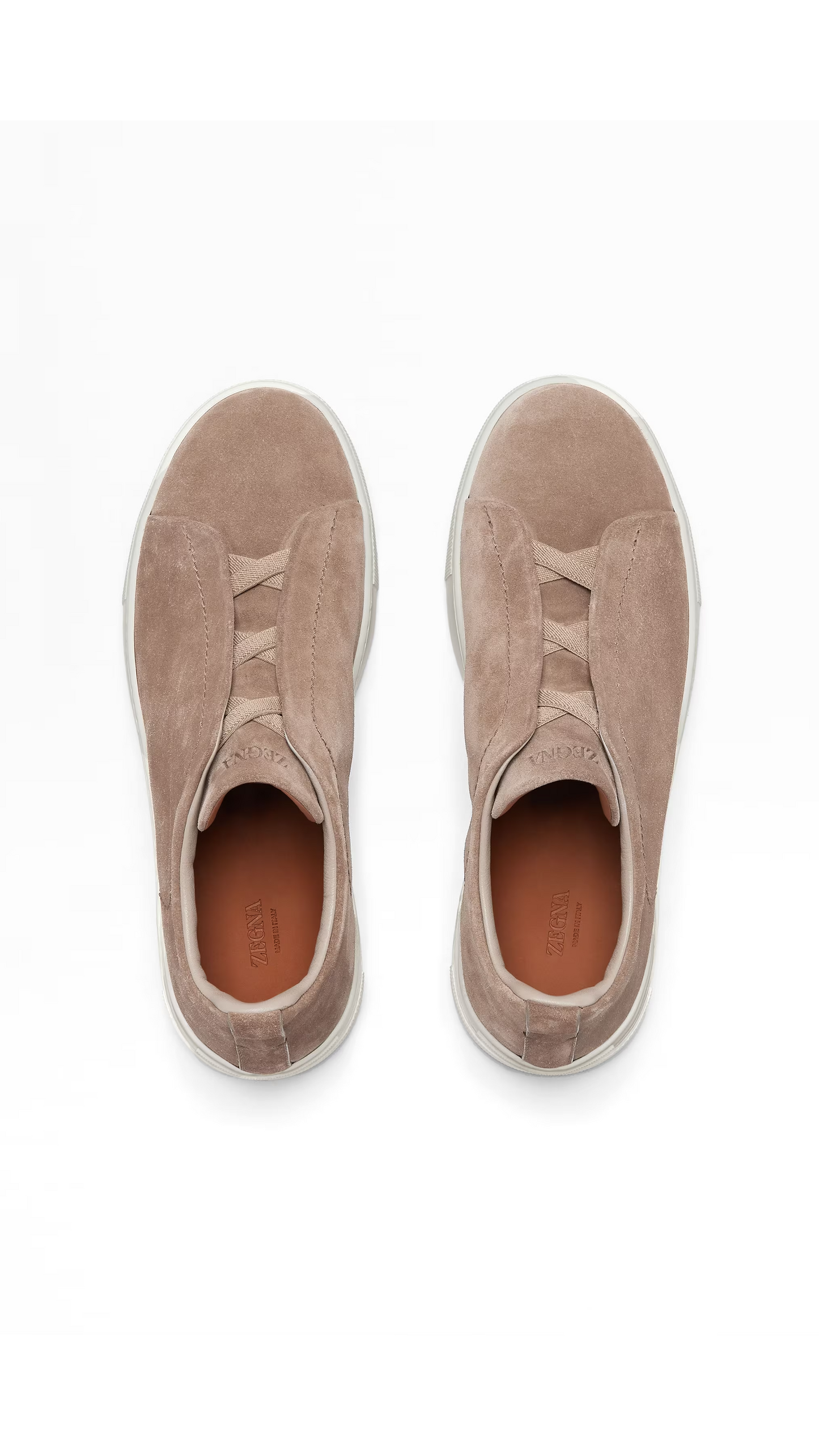 Suede Triple Stitch™ Low Top Sneakers - Beige