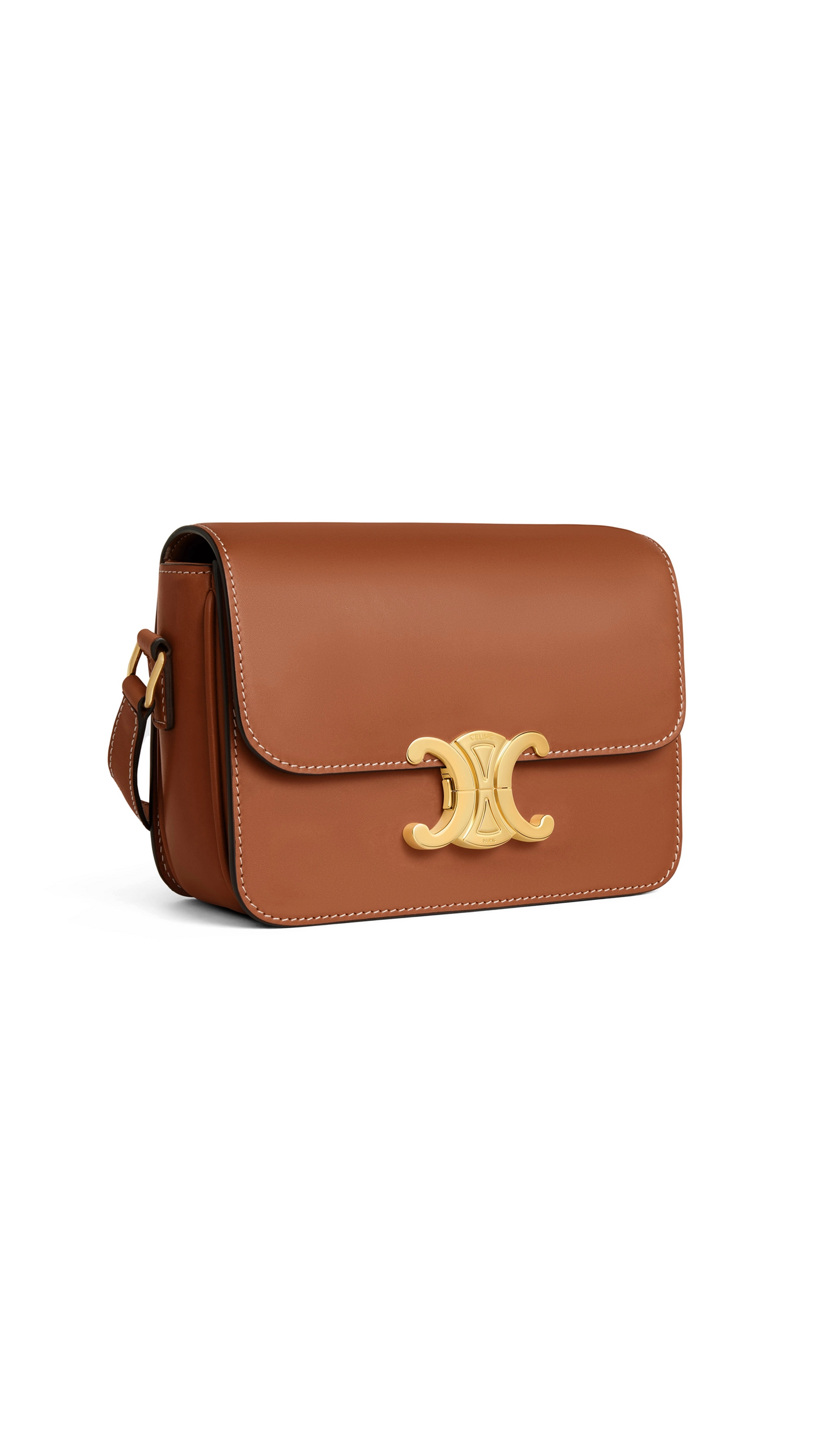 Teen Triomphe Bag in Natural Calfskin - Tan