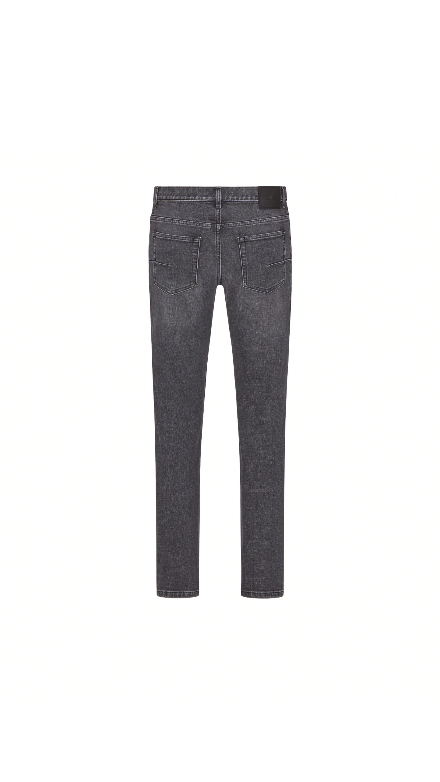 Long Slim Fit Jeans - Faded Black