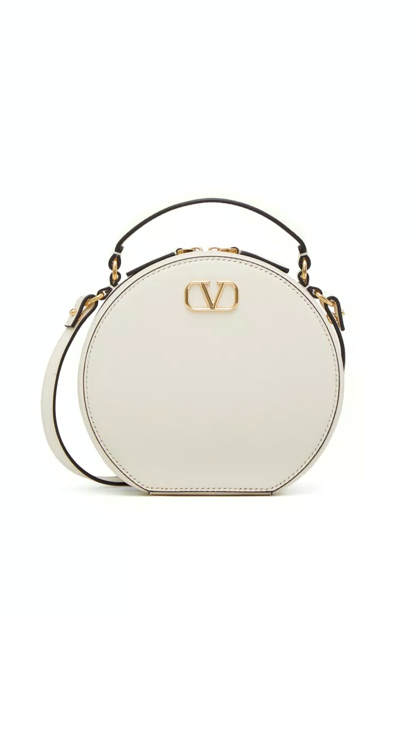 Vlogo Signature Calfskin Mini Bag - Ivory