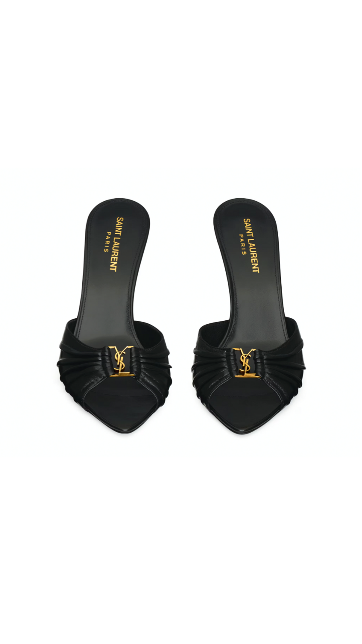 Babylon Mules in Smooth Leather - Black