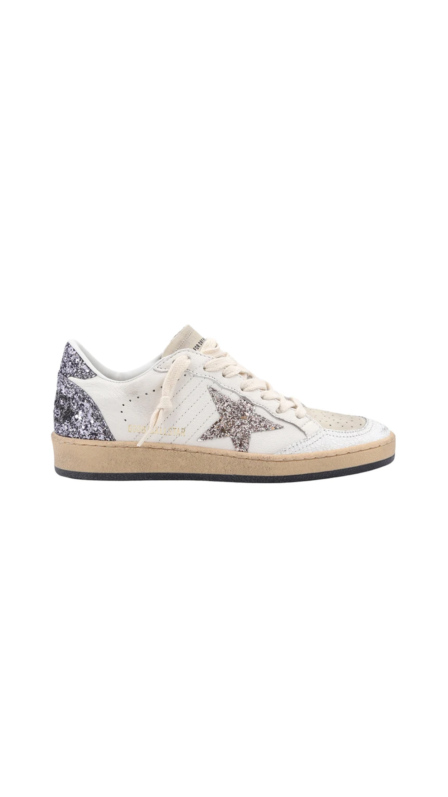 Ball Star Sneakers - White/Silver