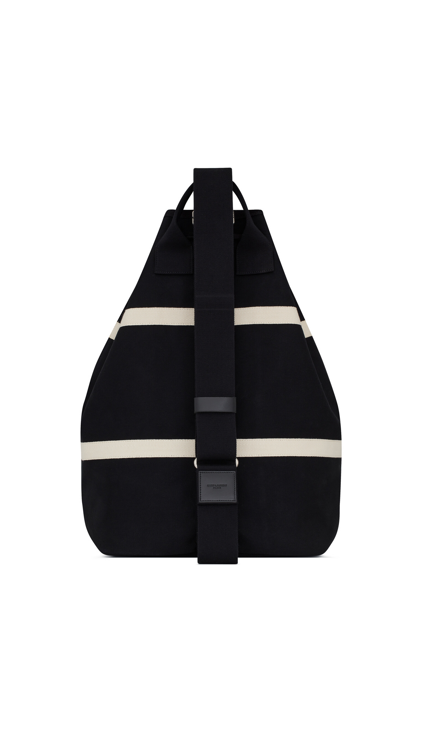 Rive Gauche Sling Bag in Canvas - Black/White