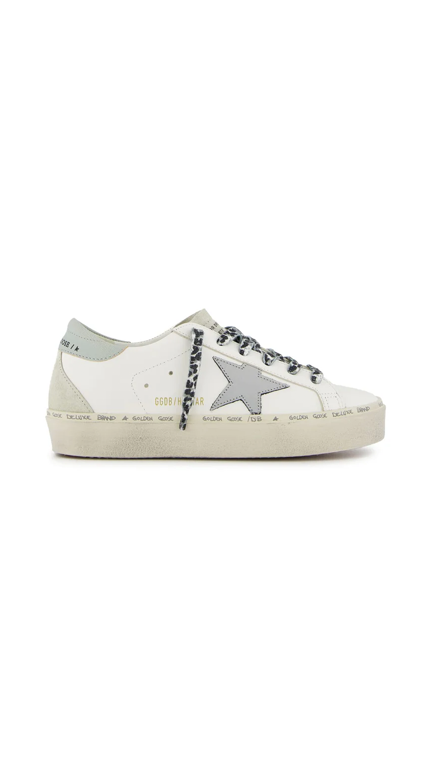 Hi Star Sneakers - White/Silver Leopard