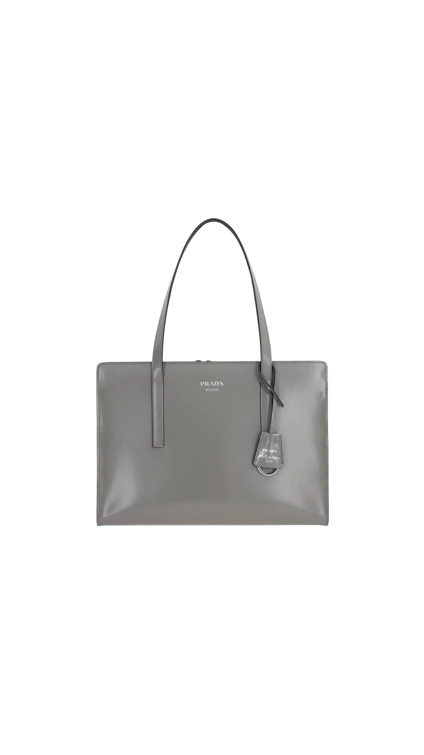 Re-Edition 1995 Brushed Leather Bag - Grey