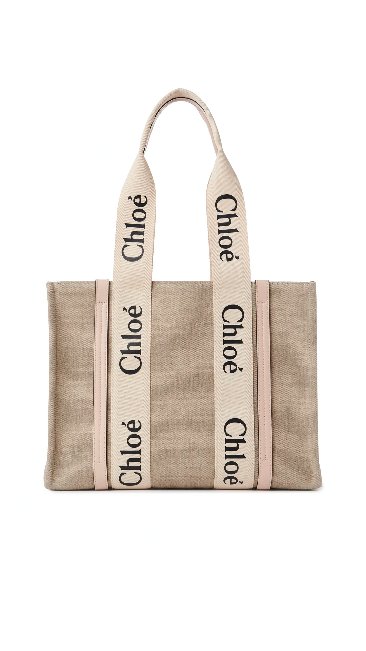 Medium Woody Tote Bag - Cement Pink