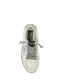 Ball Star Sneakers - White/Silver