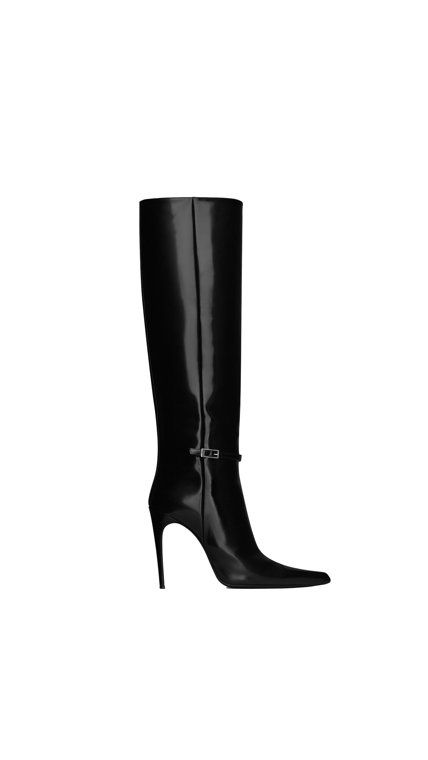 Vendome Boots In Glazed Leather - Black