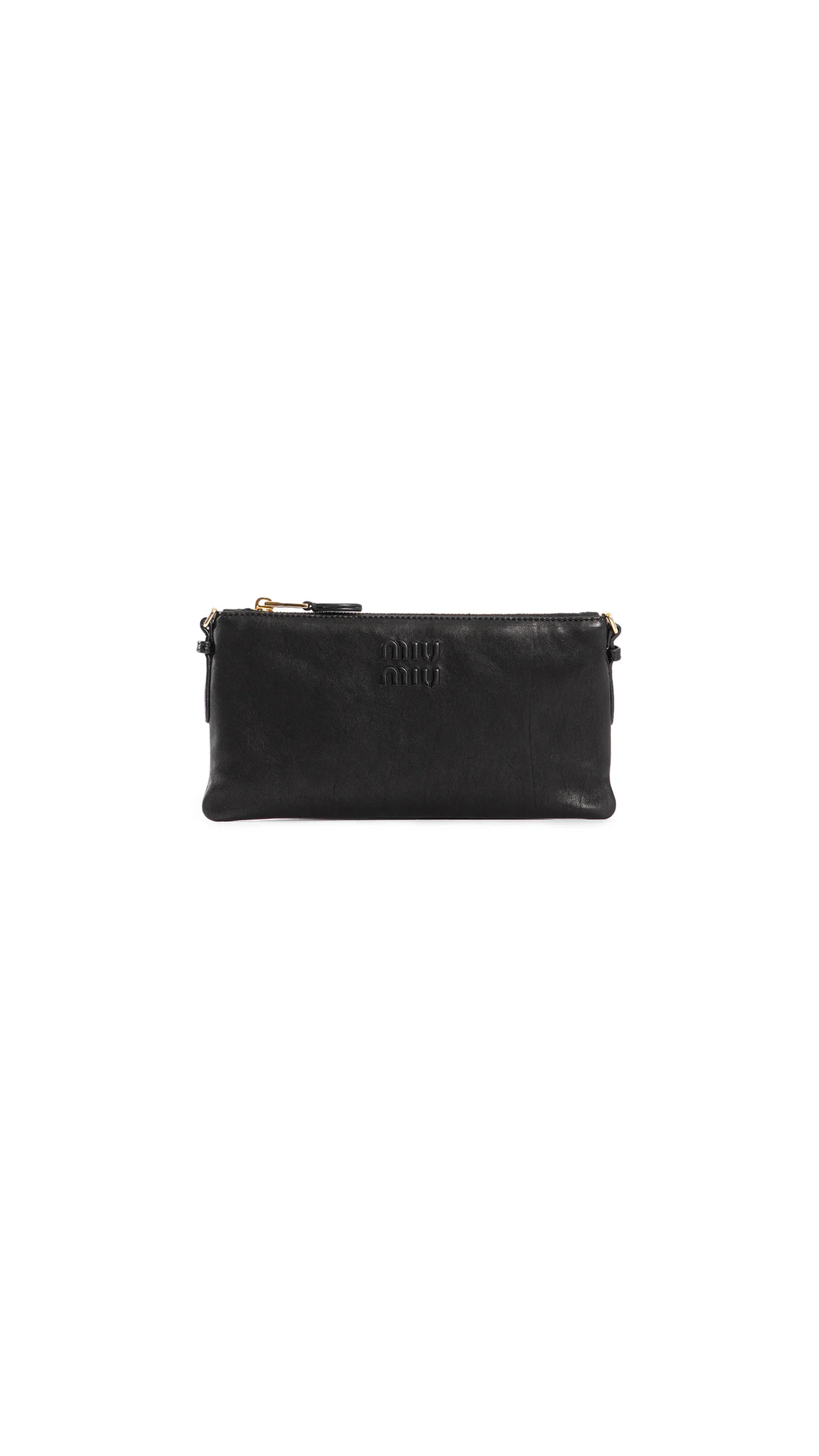 Nappa Leather Mini Pouch - Black