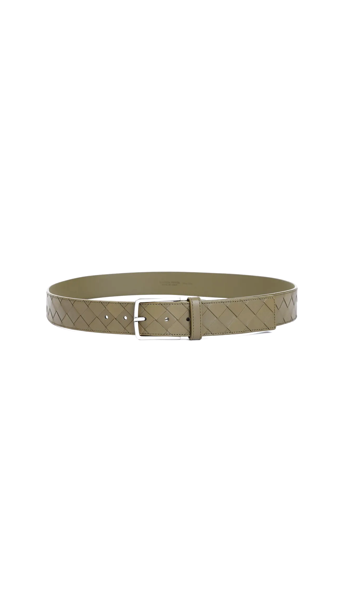 Intrecciato Belt - Mud Silver