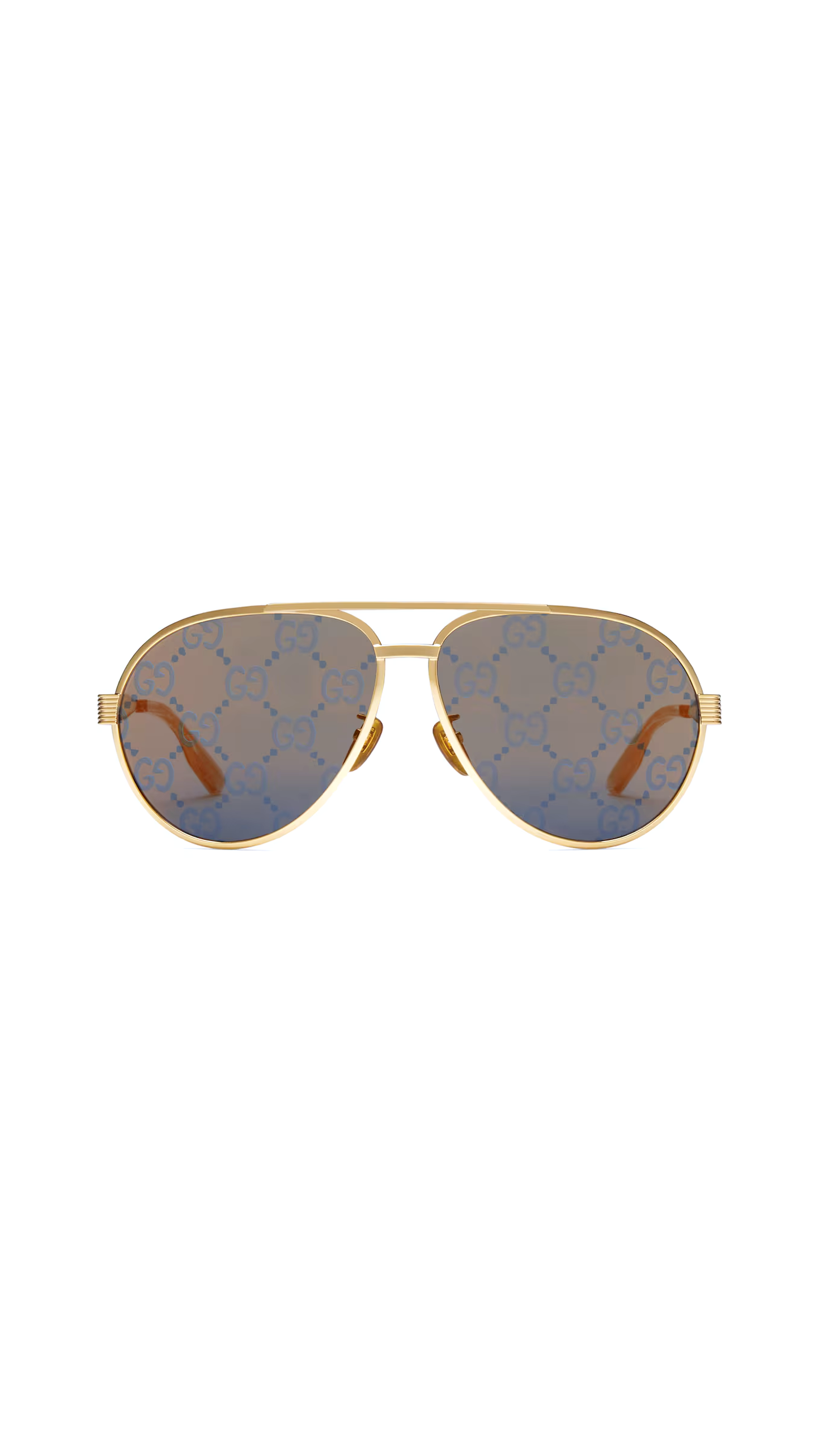 Aviator Frame Sunglasses - Gold