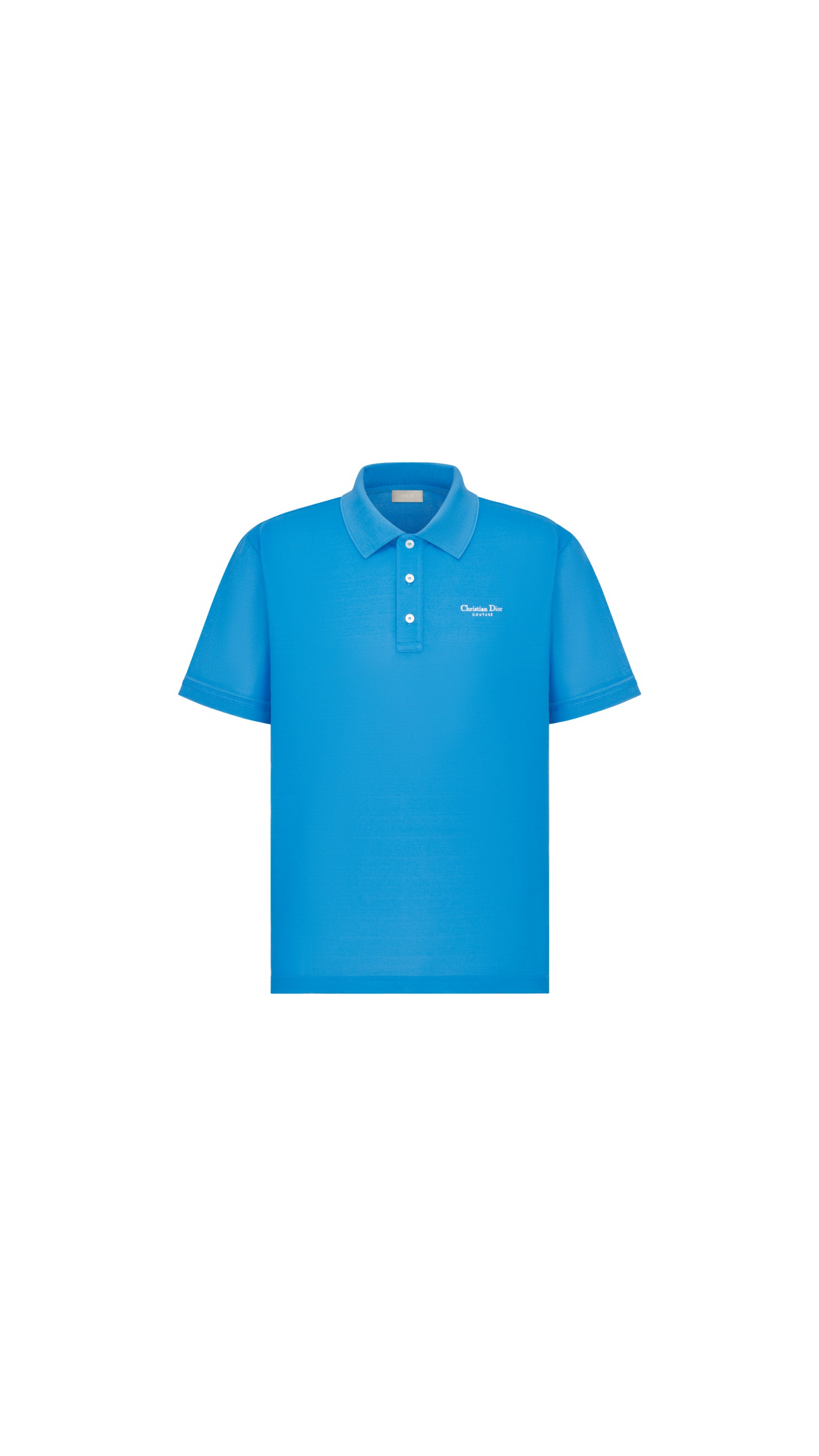 Christian Dior Couture Polo Shirt - Fluorescent Blue Technical