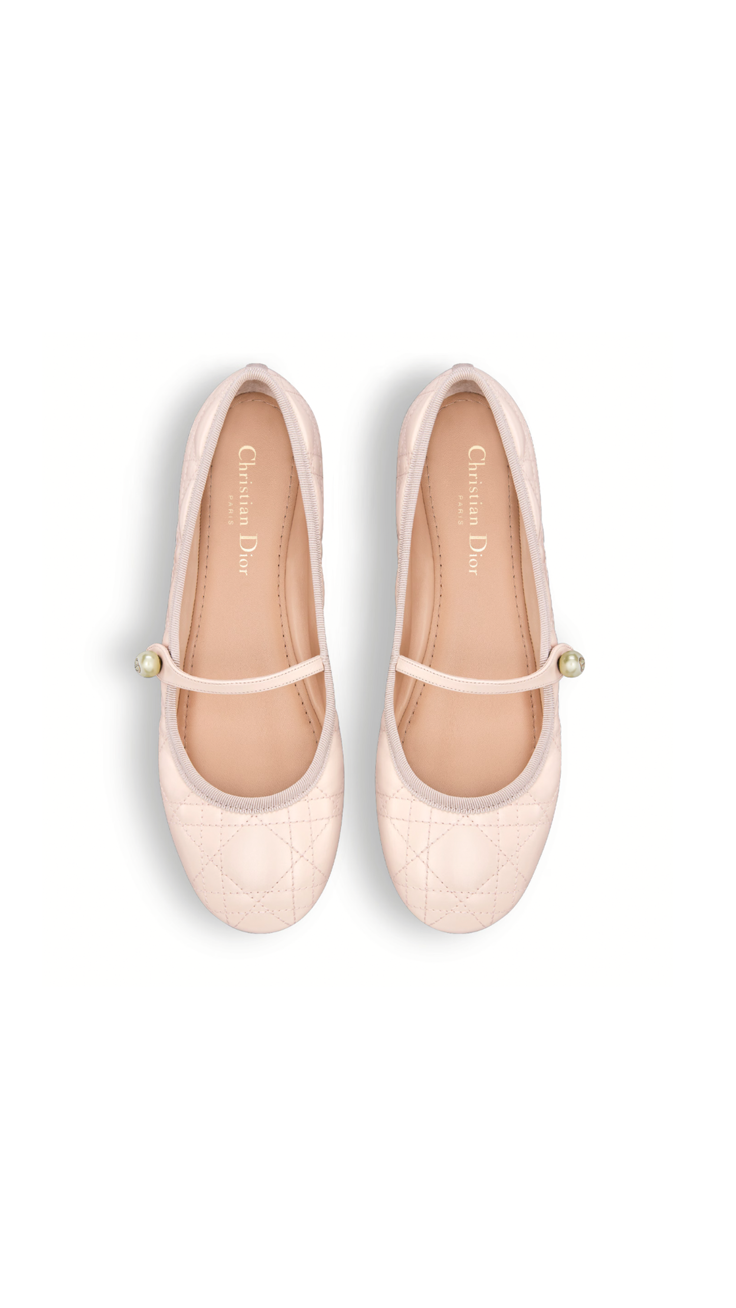 Dior Cannage Ballet Flat - Rose Quartz
