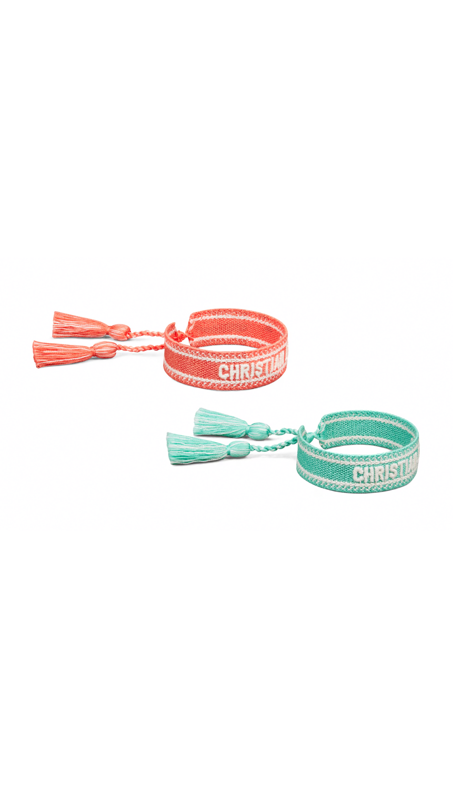 Dioriviera Christian Dior Bracelet Set - Aquamarine/Coral