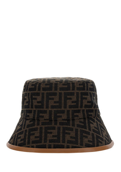 FF Fabric Bucket Hat - Brown