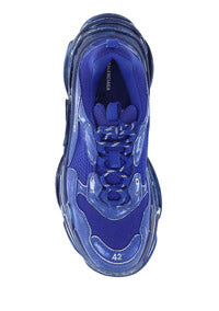 Triple S Faded Sneakers - Blue