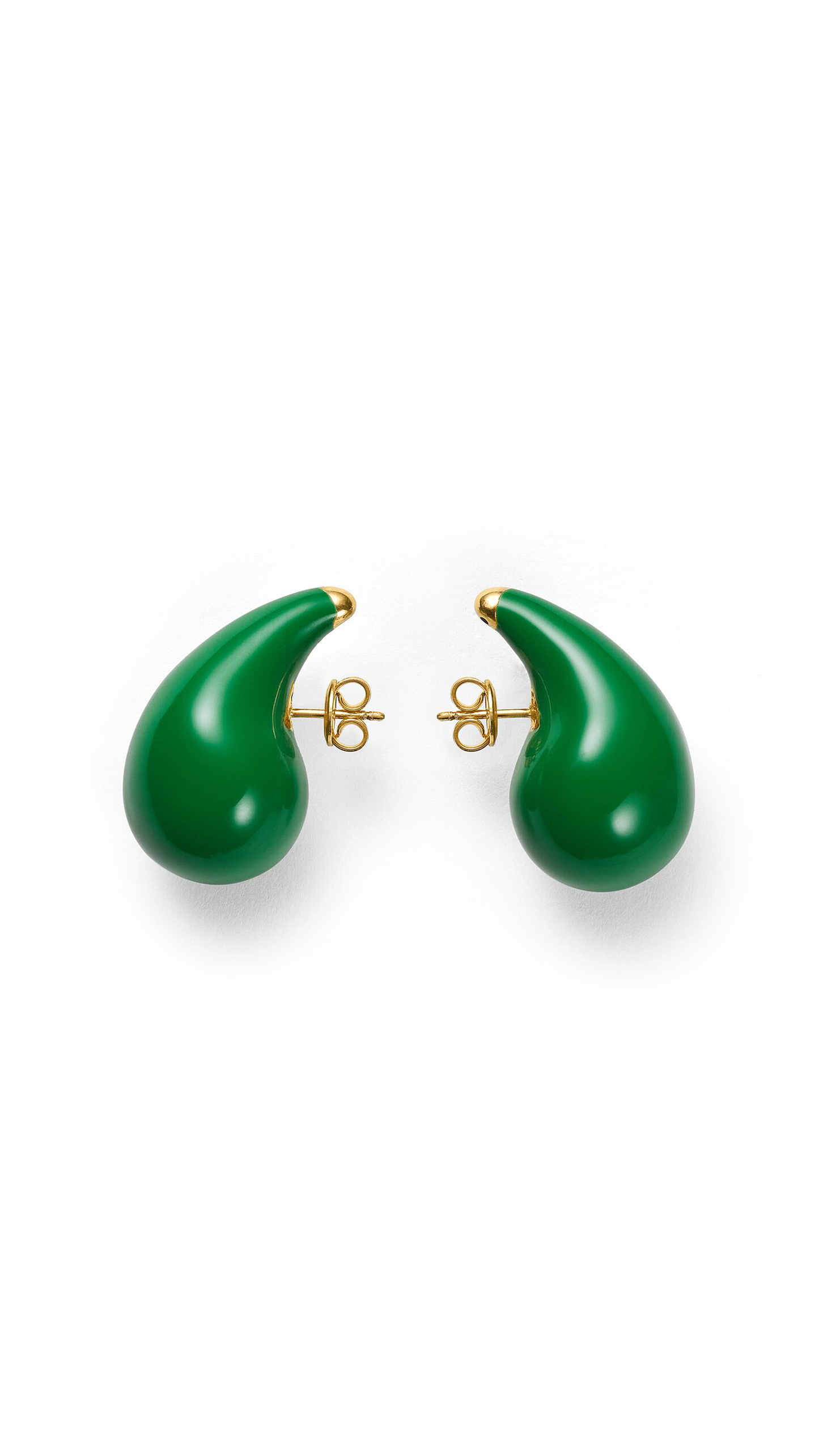 Drop Earrings - Parakeet/Yellow Gold
