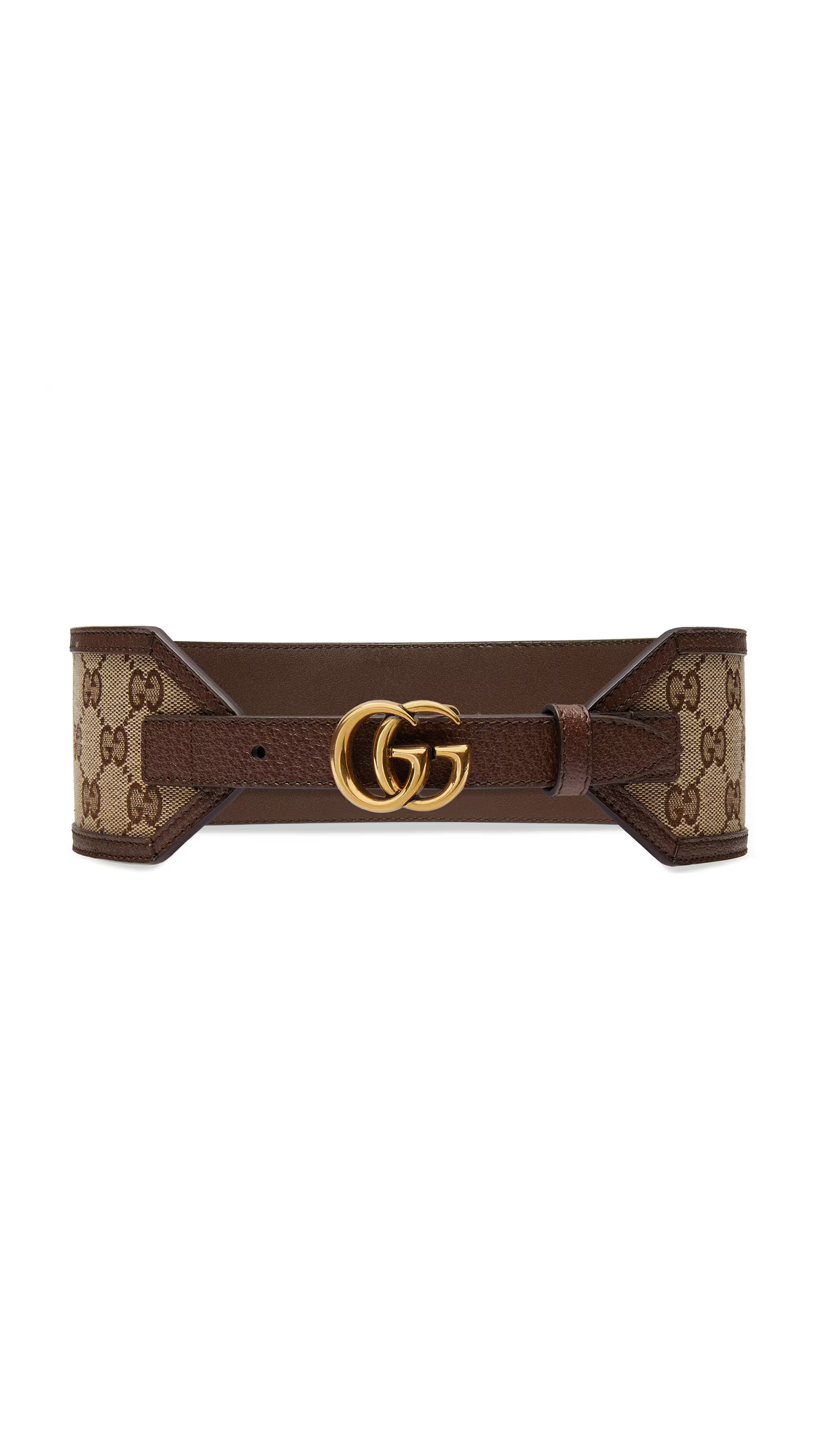GG Marmont Wide Belt - Brown