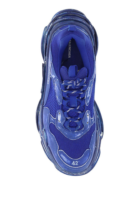 Triple S Faded Sneakers - Blue