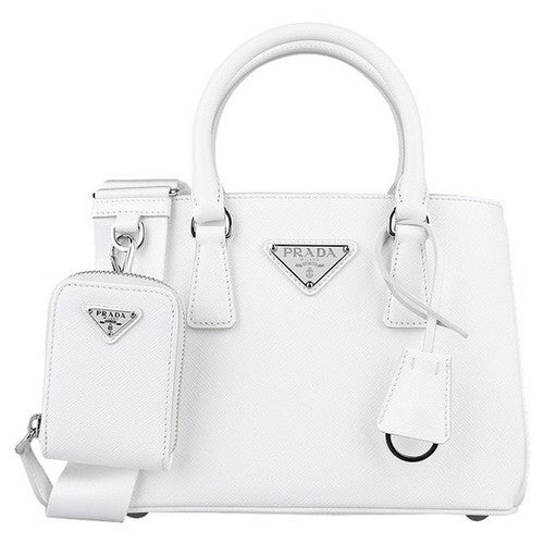 Saffiano Galleria Mini Bag - White.
