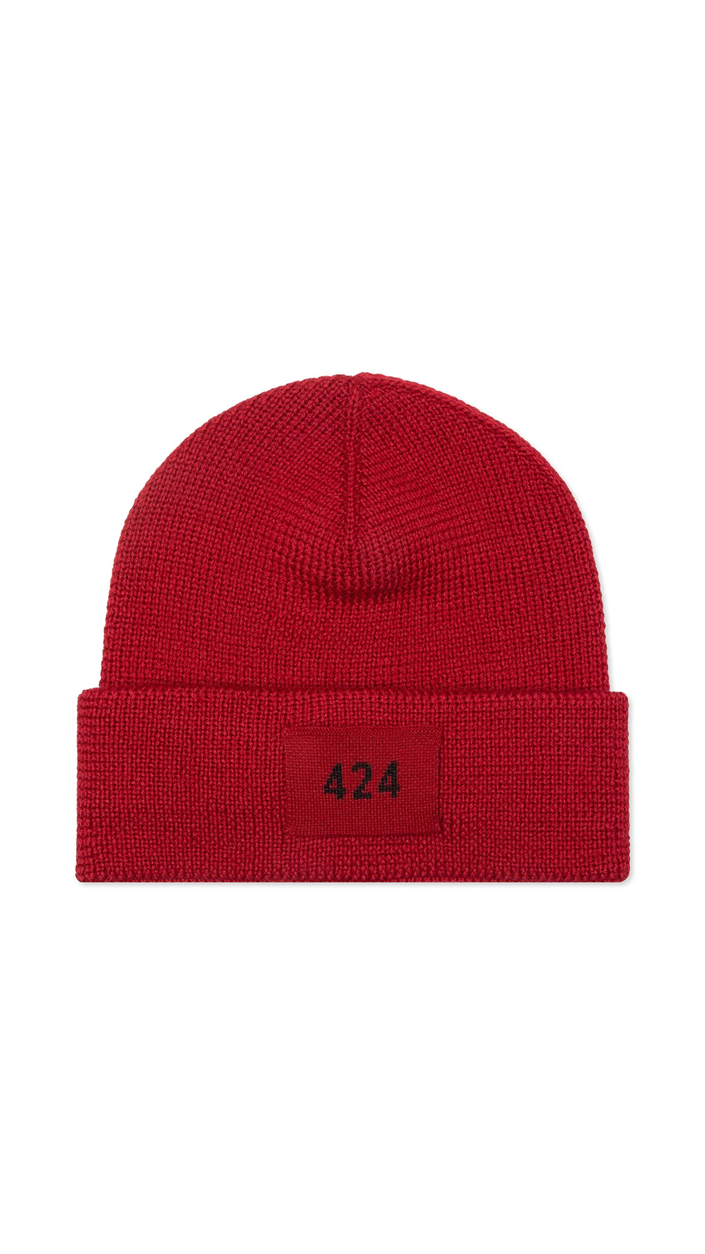 424 Wool Beanie - Red