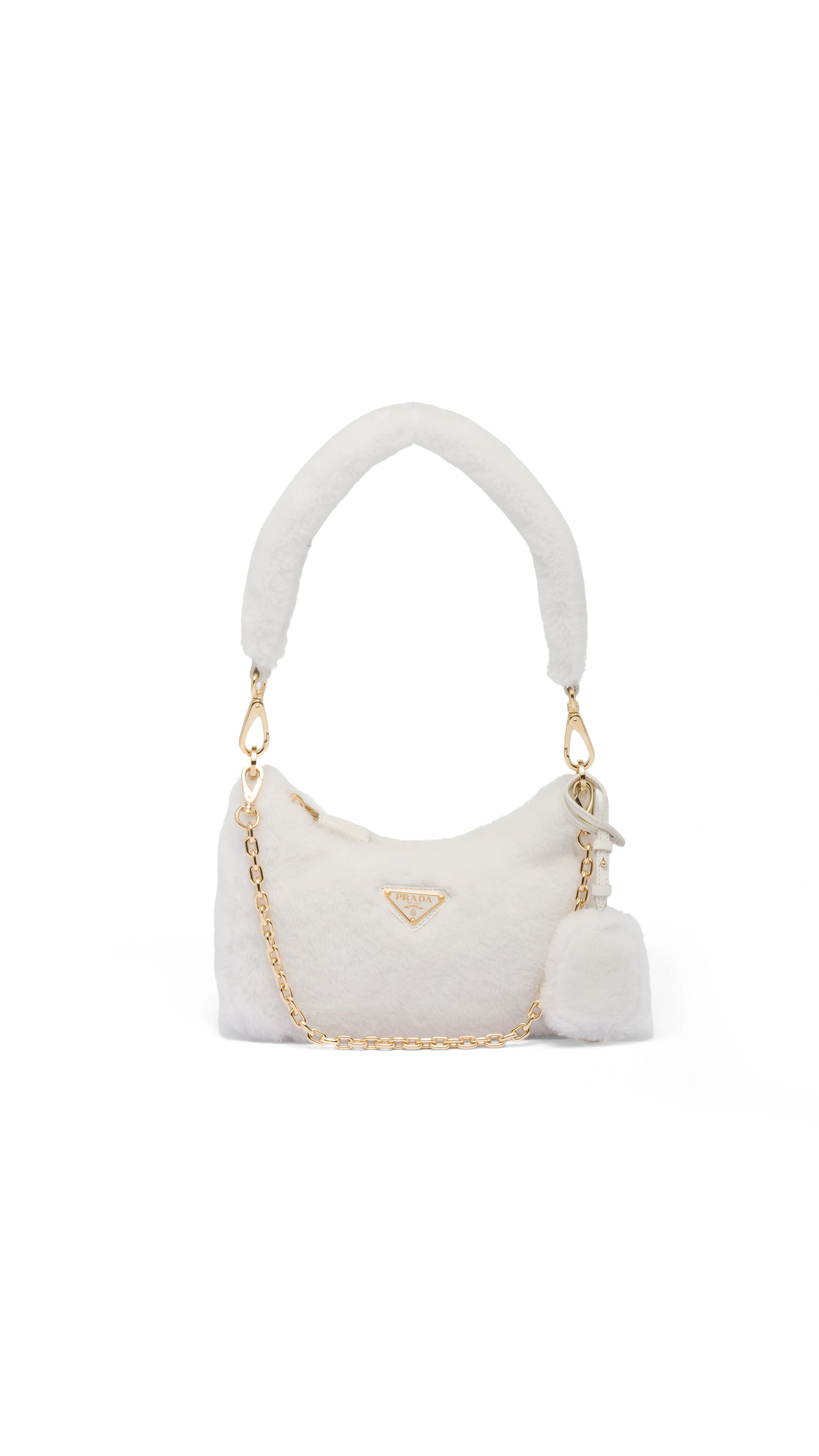 Shearling Mini-Bag - White
