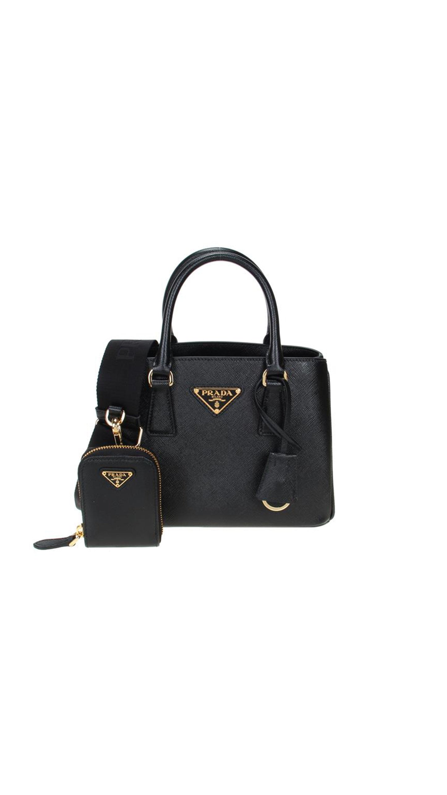 Saffiano Galleria Mini Bag - Black