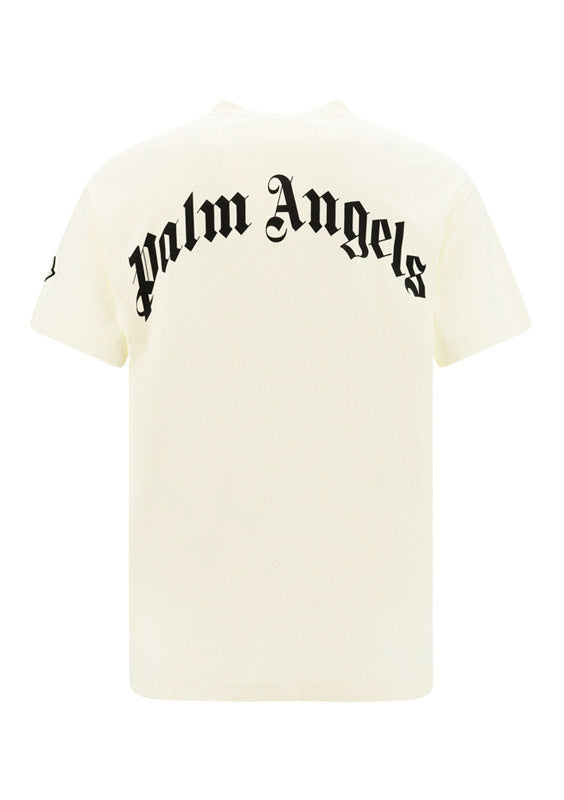 8 Moncler Palm Angels T-shirt With Bear - White