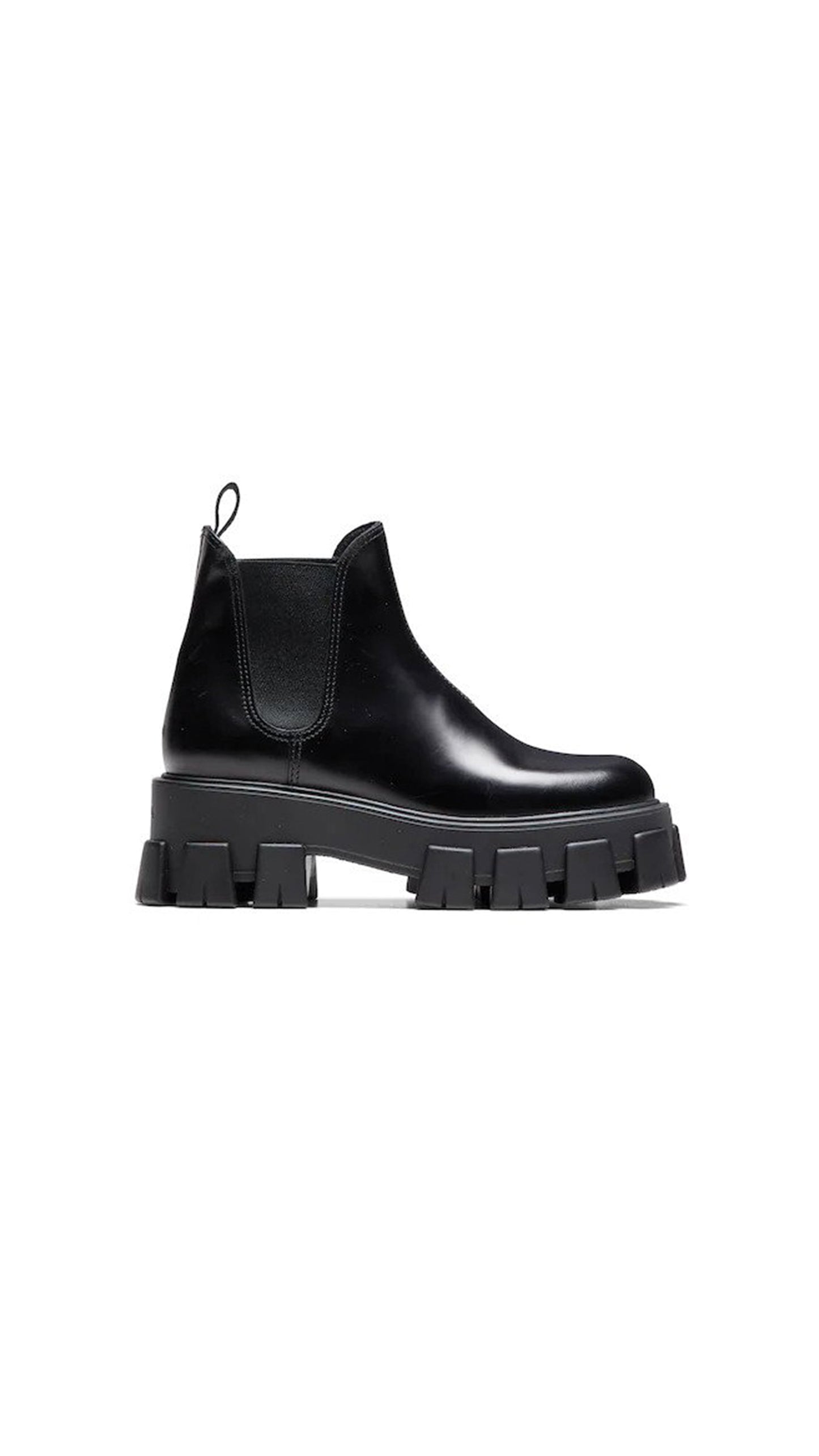Monolith Brushed Leather Chelsea Boots - Black