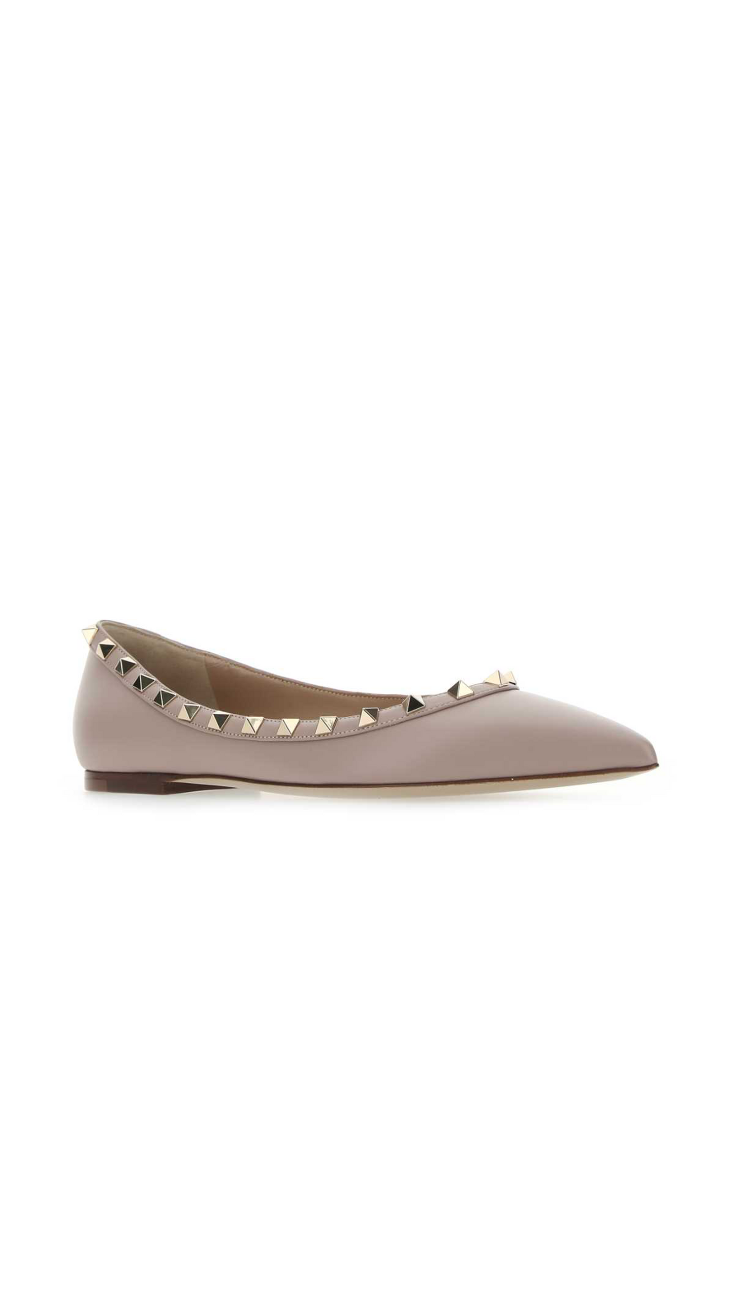 Rockstud Ballet Flat - Poudre