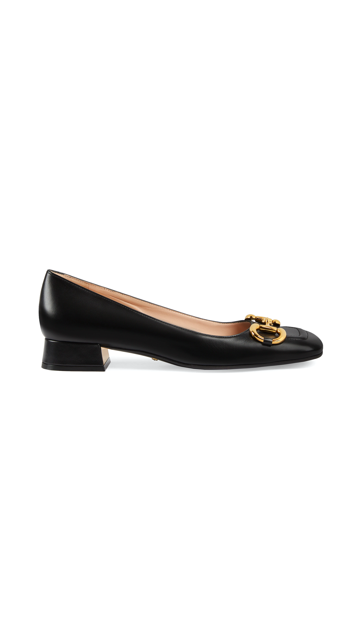 Ballet Flat With Horsebit - Black