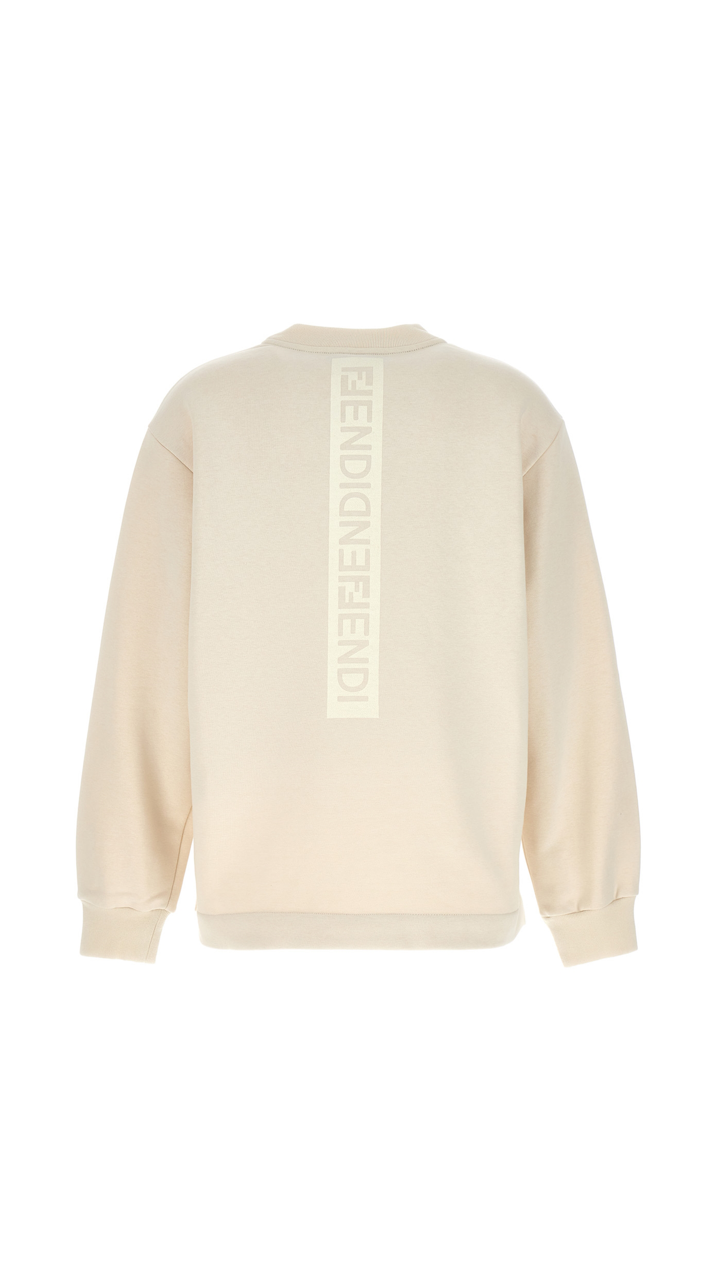 Logo Patch Jersey Sweatshirt - Beige