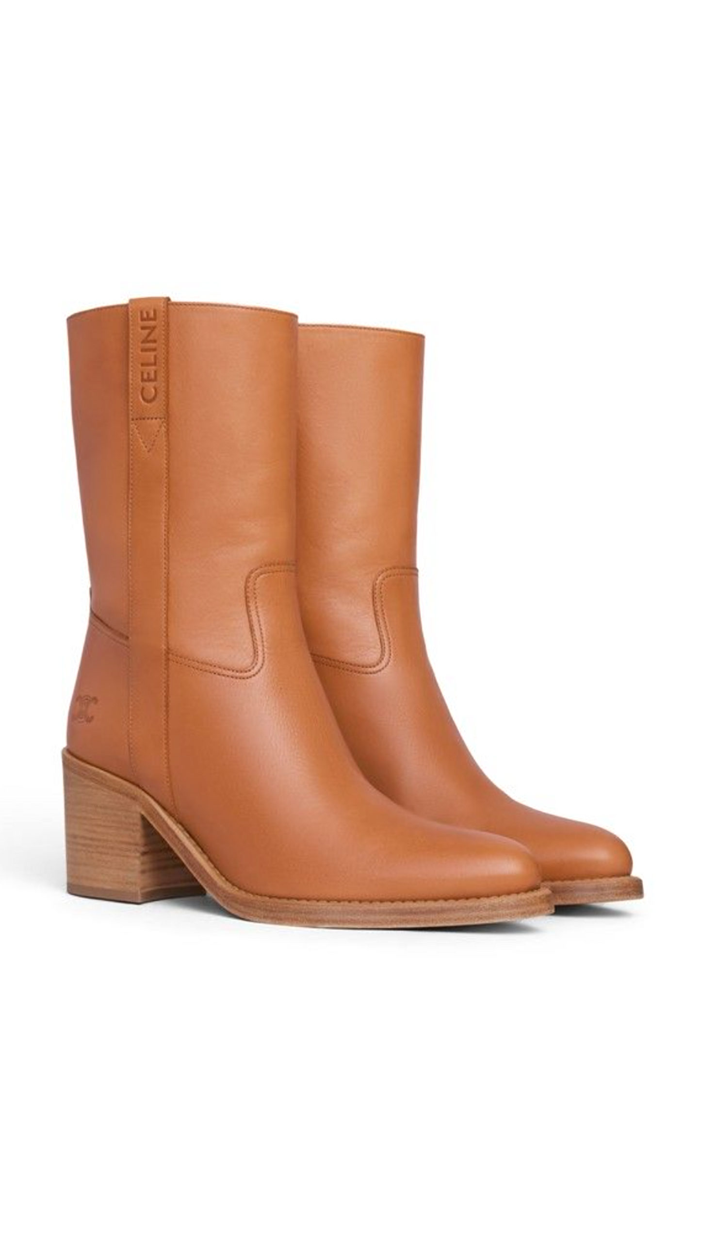 Conde Ankle Boots in Triomphe Calfskin - Tan