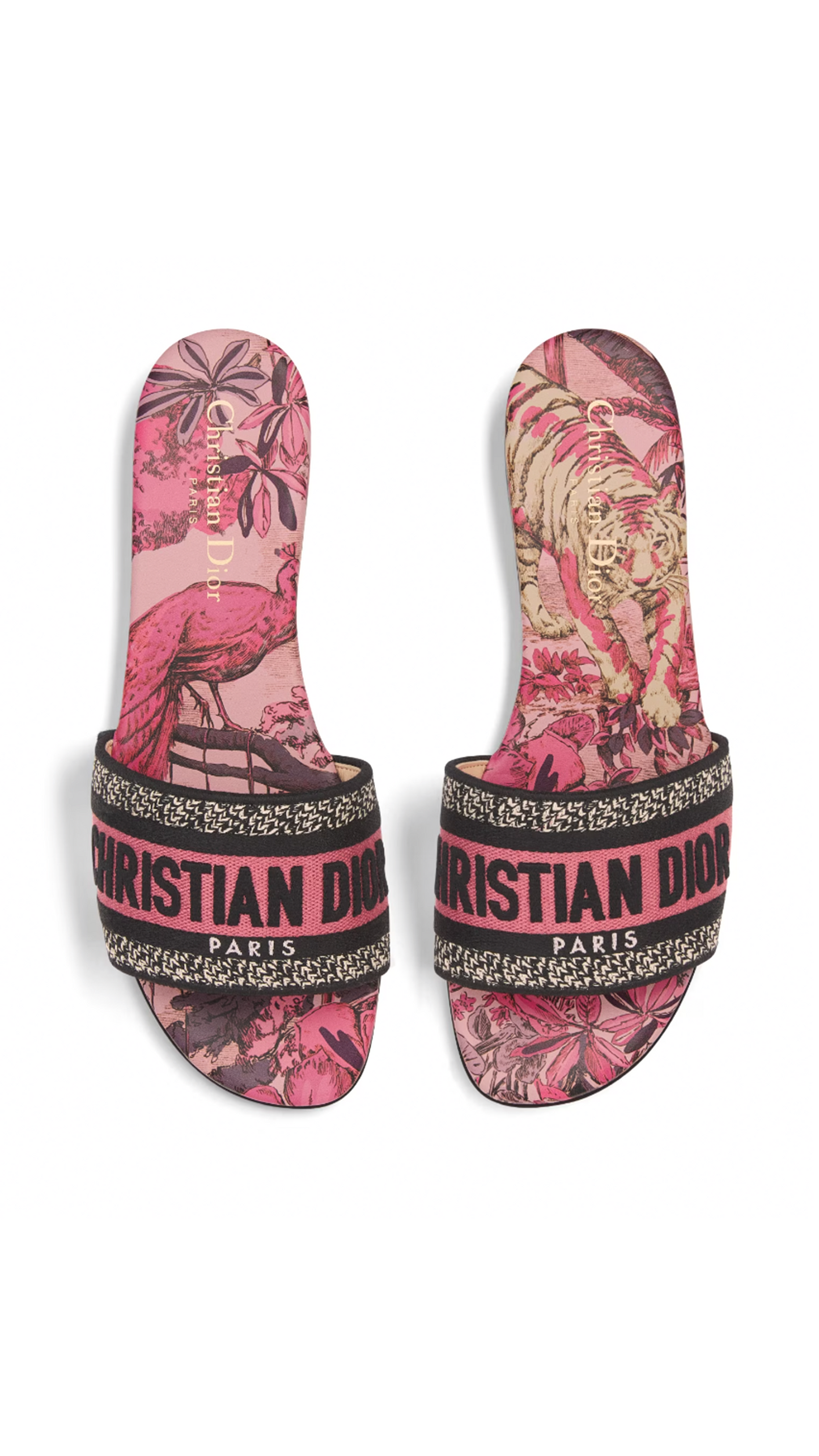 Dway Embroidered Slide - Indy Pink