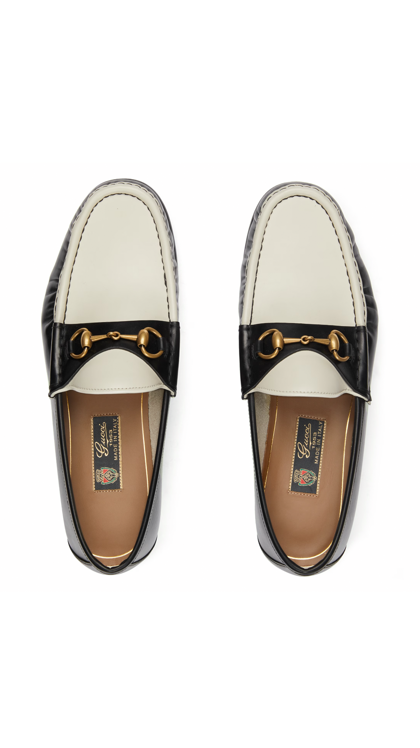 Men's Horsebit Loafers - Black/White