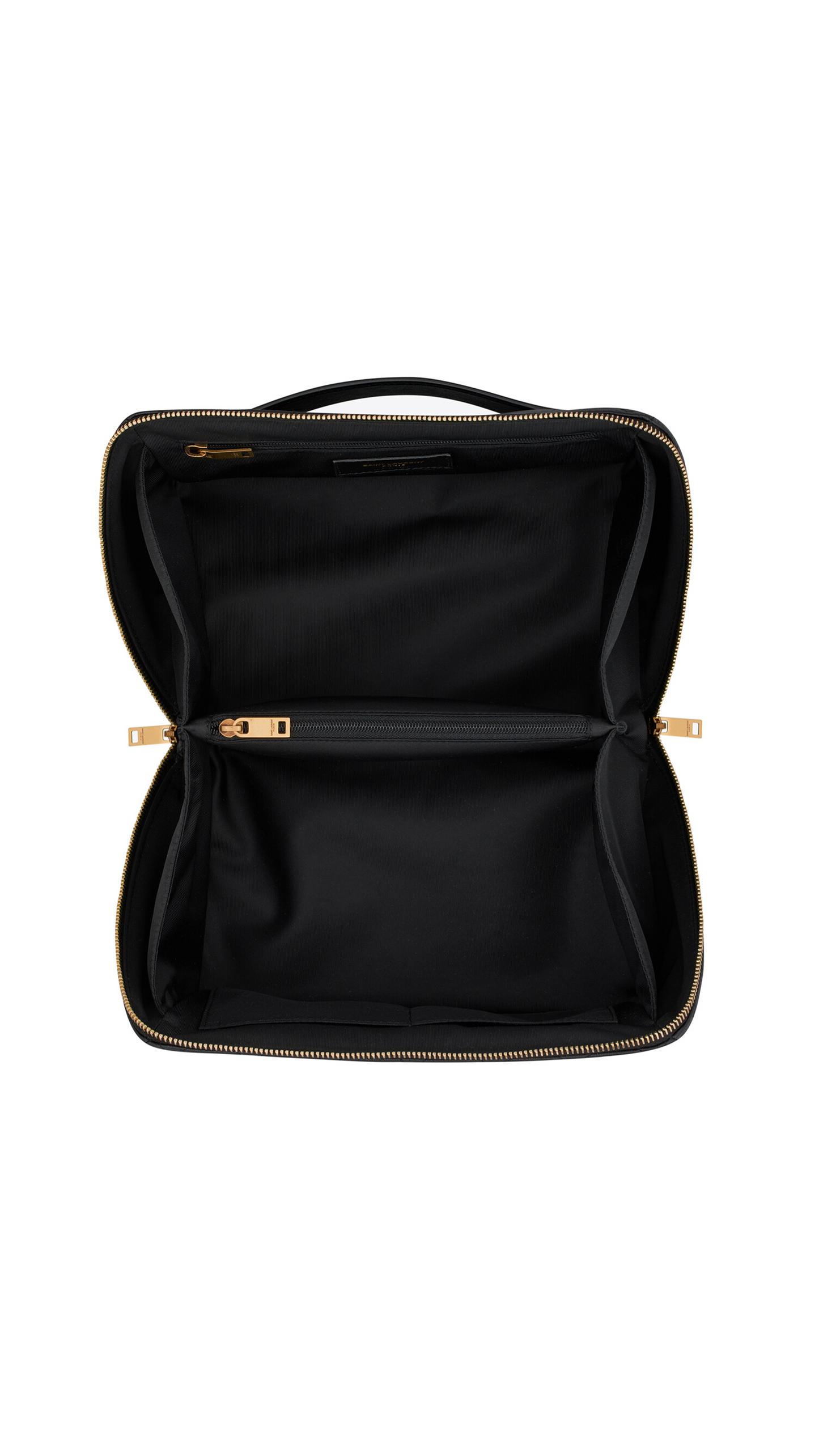 Gabby Vanity Case in Quilted Lambskin - Black