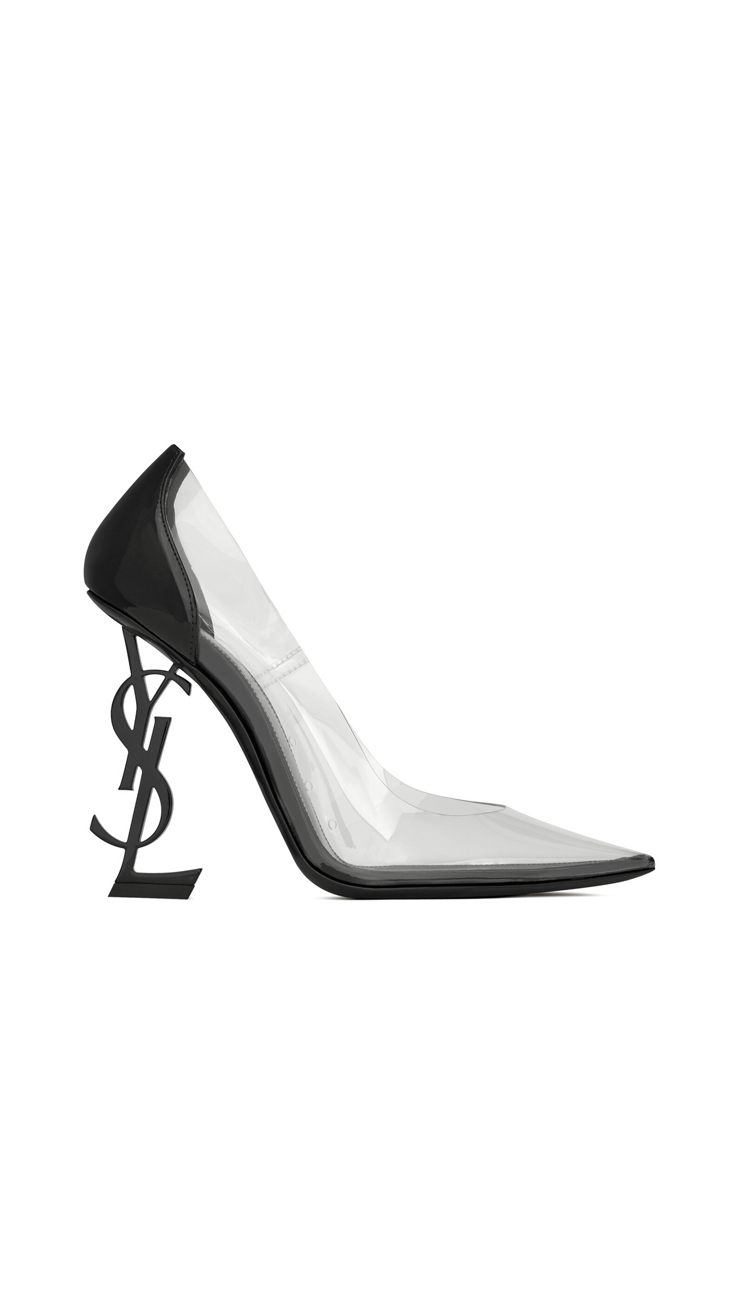Opyum Pumps in TPU and Patent Leather - Black