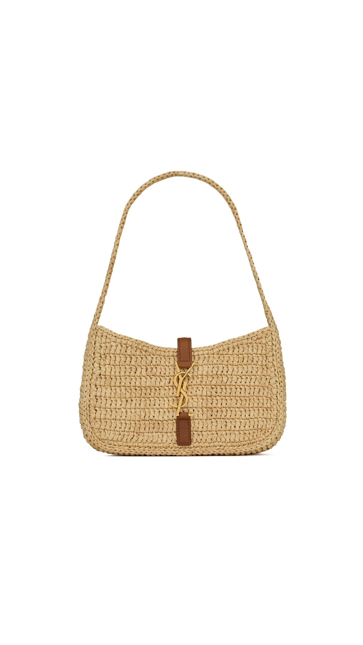 Le 5 à 7 Mini in Raffia - Natural/Brick