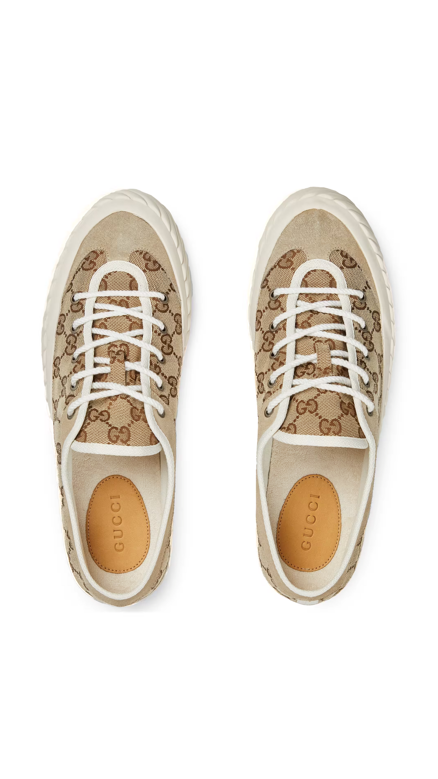 Men's GG Canvas Sneaker - Beige/Ebony/White
