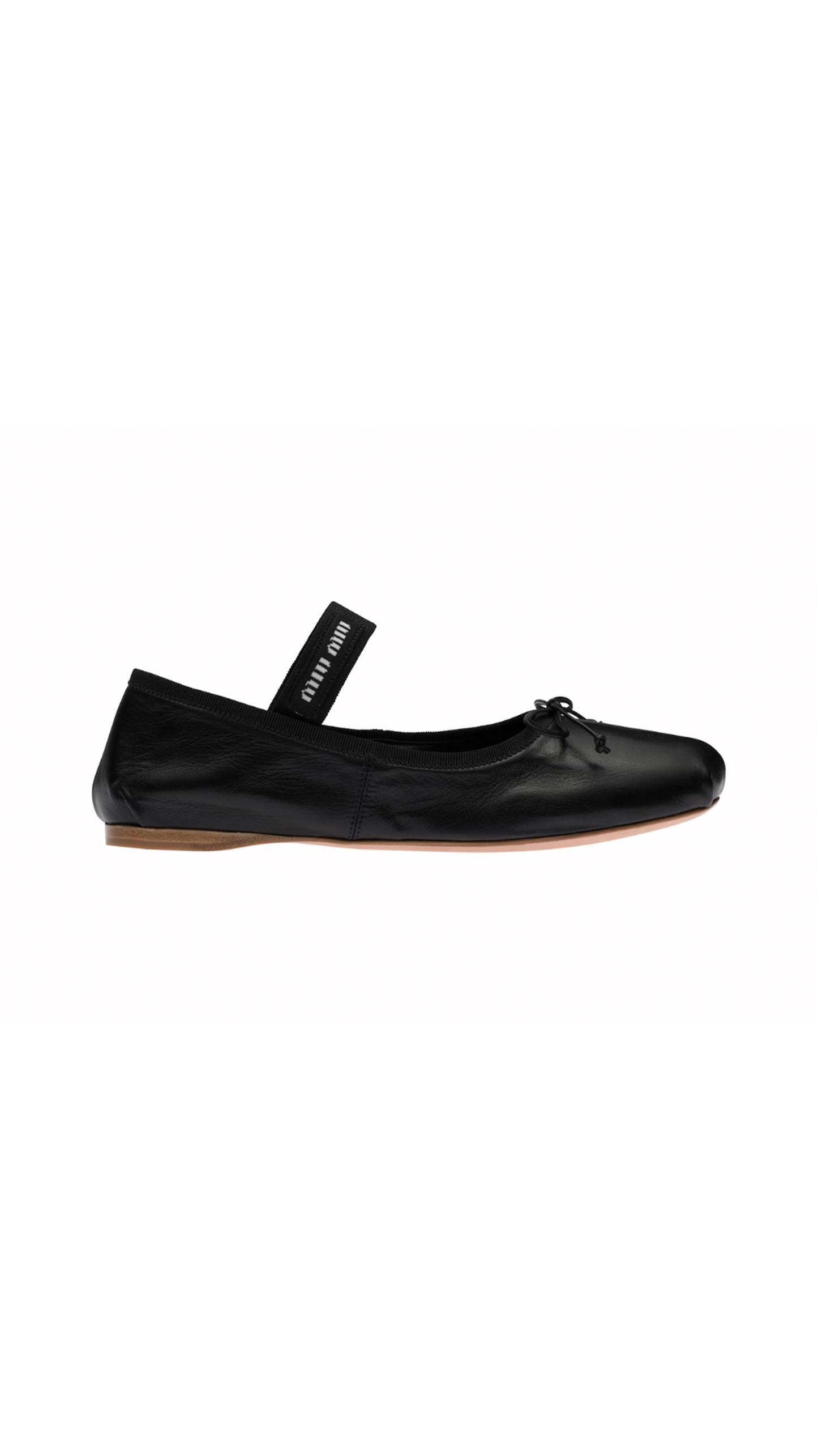 Leather Ballerinas - Black