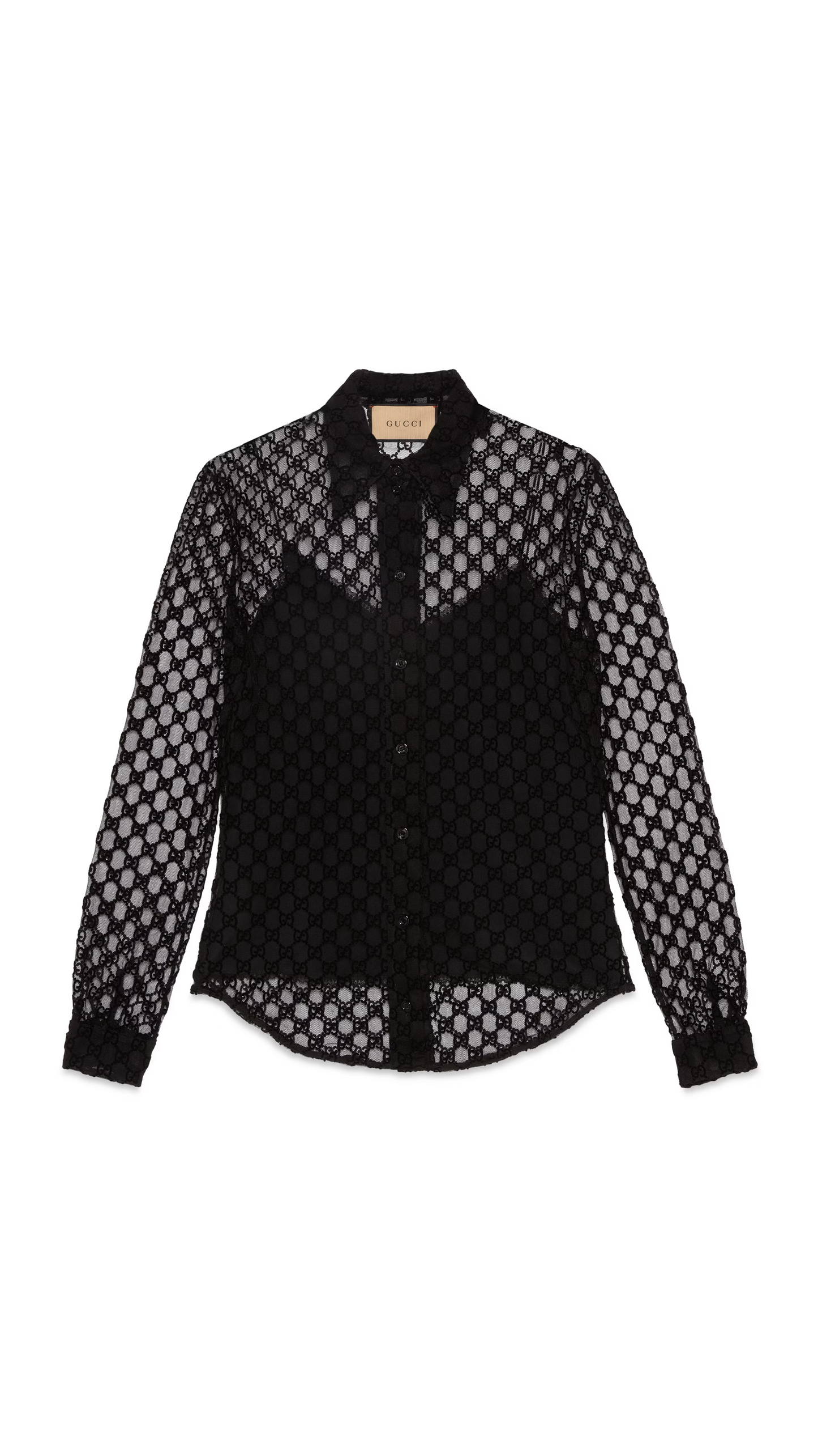 GG Tulle Shirt - Black