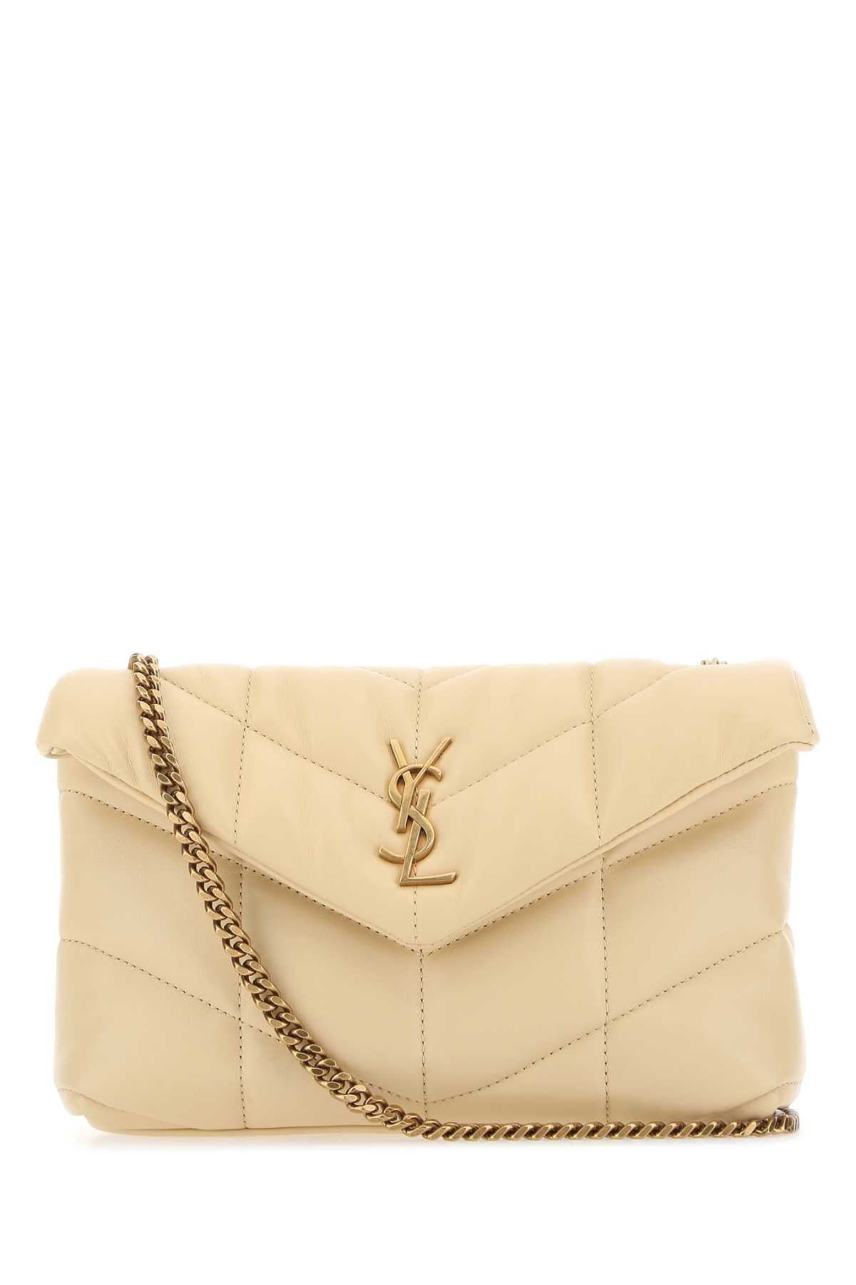 Puffer Toy Bag in Quilted Lambskin - Light Vanilla