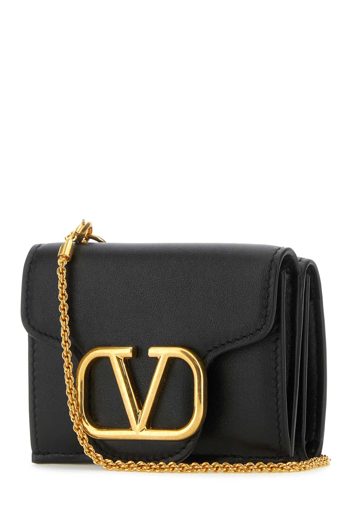 Small Locò Wallet on Chain- Black