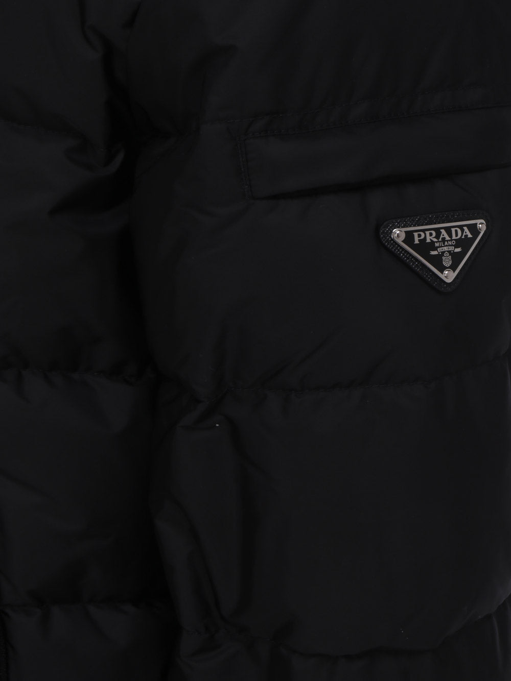Re-Nylon Short Puffer Jacket - Black